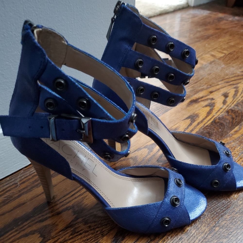 Rachel Roy blue high heel shoes
